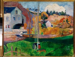 Landscape in Brittany, the Mill David by Paul Gauguin