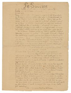 The Smile: Serious Journal, Sept. 19, 1899 by Paul Gauguin