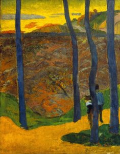The Blue Trees by Paul Gauguin