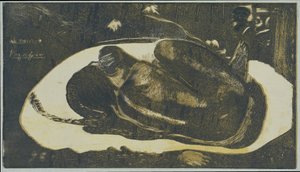 Lying Girl Afraid of Spirits of the Dead by Paul Gauguin