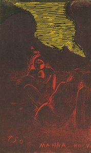 Mahna no Varua Ino The Demon Speaks [verso], 1894-1895 by Paul Gauguin