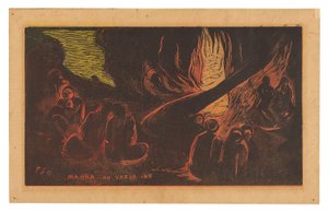 Mahna no varua ino (The Devil Speaks), from the Noa Noa Suite by Paul Gauguin