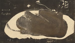 She is Haunted by a Spirit by Paul Gauguin