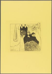 Old Women of Arles, from the "Volpini Suite: Lithographic Drawings" by Paul Gauguin