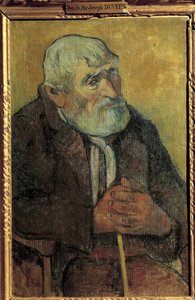Old man with stick by Paul Gauguin