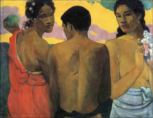 Three Tahitians by Paul Gauguin
