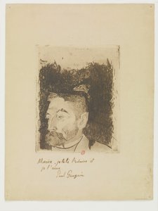 Portrait of Stéphane Mallarmé by Paul Gauguin