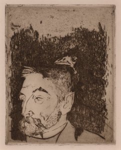 Portrait of Stéphane Mallarmé by Paul Gauguin