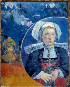 Portrait of the Beautiful Angele (Portrait of Madame de Satre) by Paul Gauguin