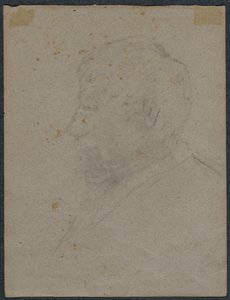 Profile Bust of a Man (verso) by Paul Gauguin