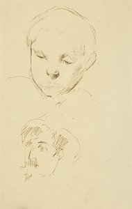 Profile of a Boy and Self-Portrait by Paul Gauguin