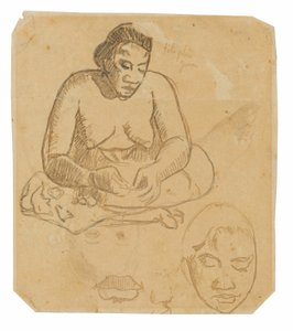 Seated Tahitian Woman; Standing Tahitian Woman