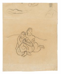 Seated Tahitian Women (related to the painting Nafea faa ipoipo [When Will You Marry?]) and Other Sketches