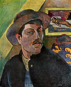 Self Portrait in a Hat by Paul Gauguin