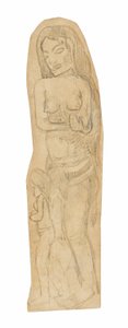 Sketch of Maori Woman and Child