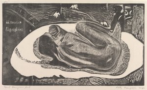 Spirit of the Dead Watching Manao Tupapau, from Fragrance Noa Noa