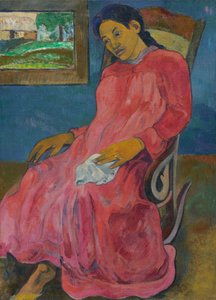Melancholic by Paul Gauguin