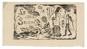 Tahitians, Flowers, and Leaves (headpiece for Le sourire)