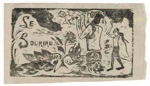 Tahitians, Flowers, and Leaves, headpiece for Le sourire