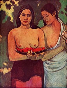 Tahitian Women with Mango