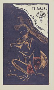 Te Faruru Here We Make Love from the Series Noa Noa by Paul Gauguin