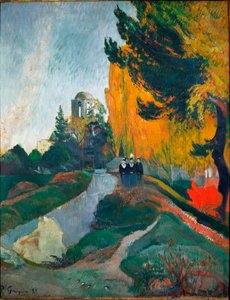 The Alyscamps (detail) by Paul Gauguin