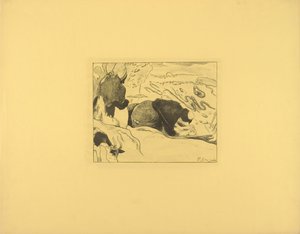 The Laundresses by Paul Gauguin