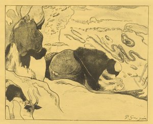 The Laundresses by Paul Gauguin