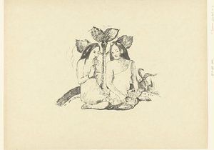 Two seated Maori women (series title: The Trial)