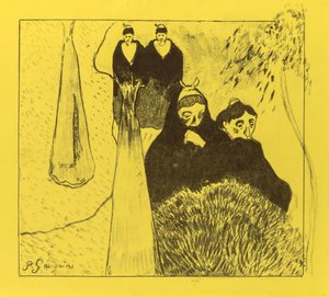 Volpini Suite: Old Women of Arles, 1889 by Paul Gauguin