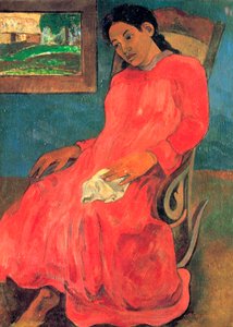 Woman in Red Dress