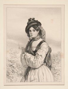 Spanish Woman by Paul Gavarni