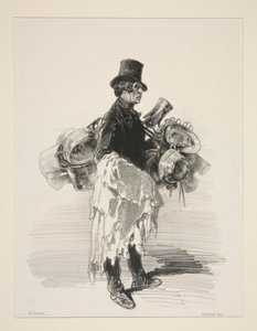 (Pot Seller. English Physiognomy.) by Paul Gavarni