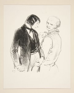 (Paternal Reprimand) by Paul Gavarni