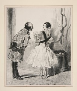 Ah! Miss, You Have Executed a Pirouette... by Paul Gavarni