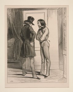 Come on! my old Vulture, you must discount these little three hundred francs, the... by Paul Gavarni