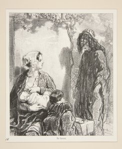 In the Name of Those Loves, Which Will Console Your Old Age, Madam, Have Pity on Me! by Paul Gavarni