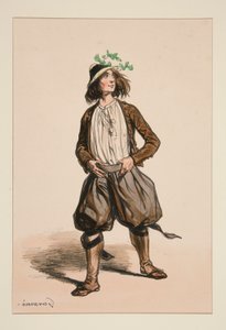 Goatherd. Straw Hat
