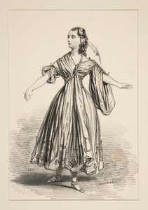 Costume of Mademoiselle Dejazet, Role of L by Paul Gavarni