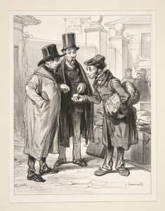 These Gentlemen are Undoubtedly Officers of Gentlemen by Paul Gavarni