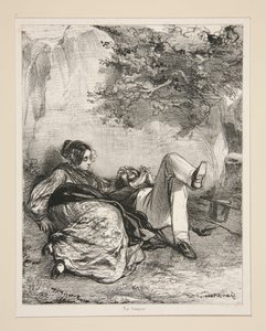 Dodophe and Titine by Paul Gavarni