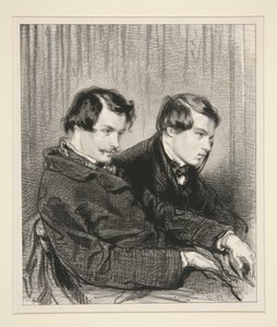 Edmond and Jules de Goncourt by Paul Gavarni