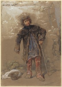 English Beggar by Paul Gavarni