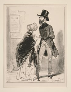 Imagine, my little Mr. Constantine, that my scoundrel knew... by Paul Gavarni