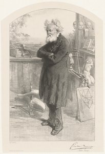 Frédéric Sauvage by Paul Gavarni
