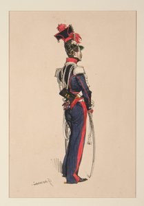 National Guard on Horseback by Paul Gavarni