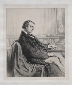 Gentlemen of the Press: Théodore de Banville, 1853 by Paul Gavarni