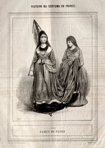 History of Costume in France: Ladies of Paris by Paul Gavarni