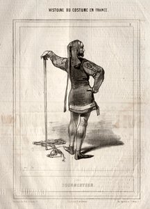 Histoire du Costume en France: Tourmenteur by Paul Gavarni