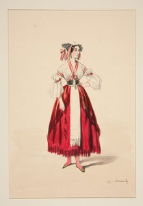 Italian Woman. Wool Dress,...